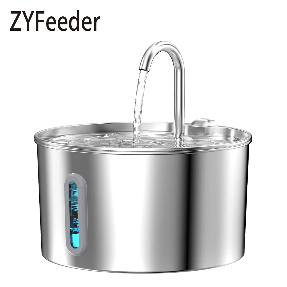 Zyfeeder 2.2L Automatic Water Fountain Stainless