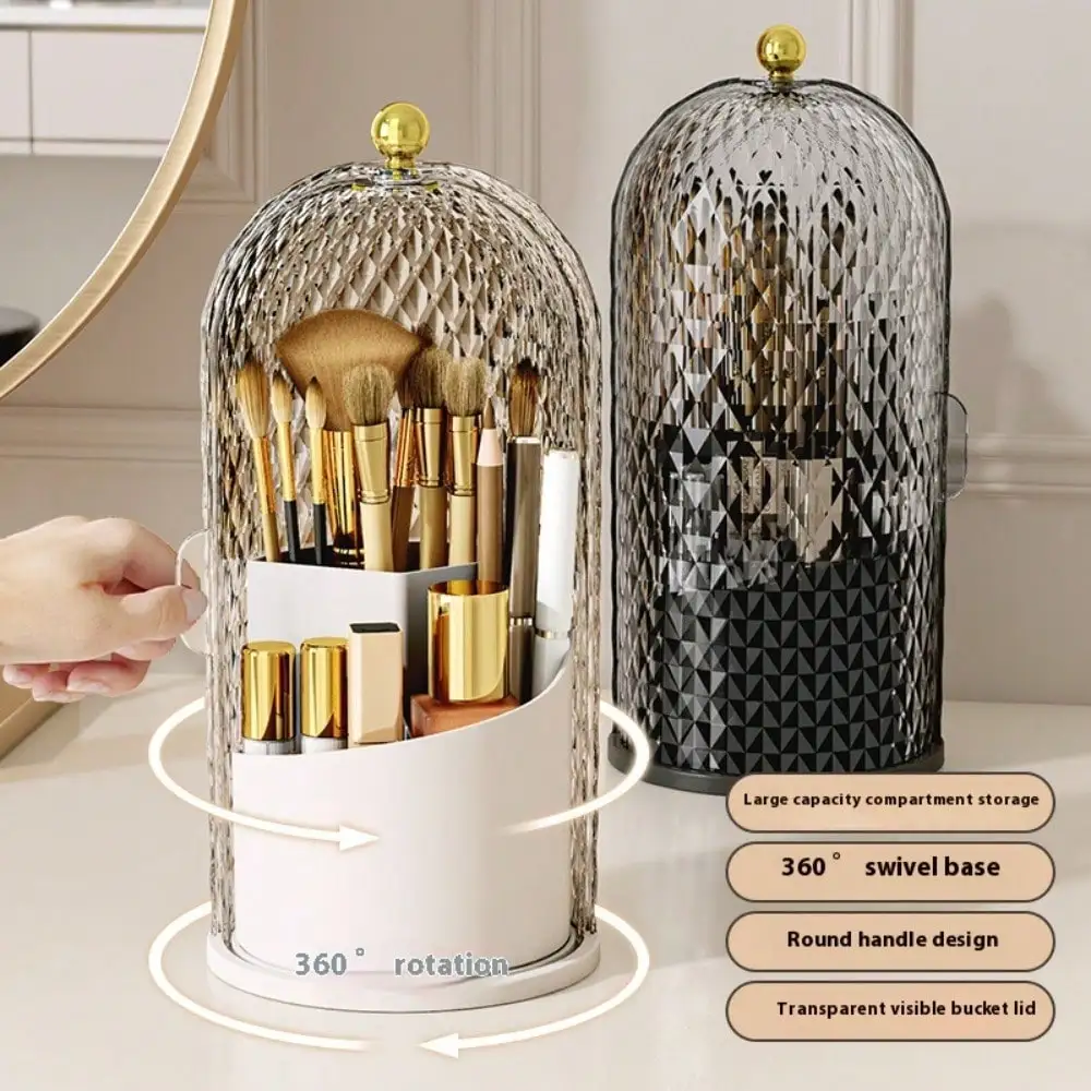 360° Rotating Clear Dustproof Skincare Cosmetic