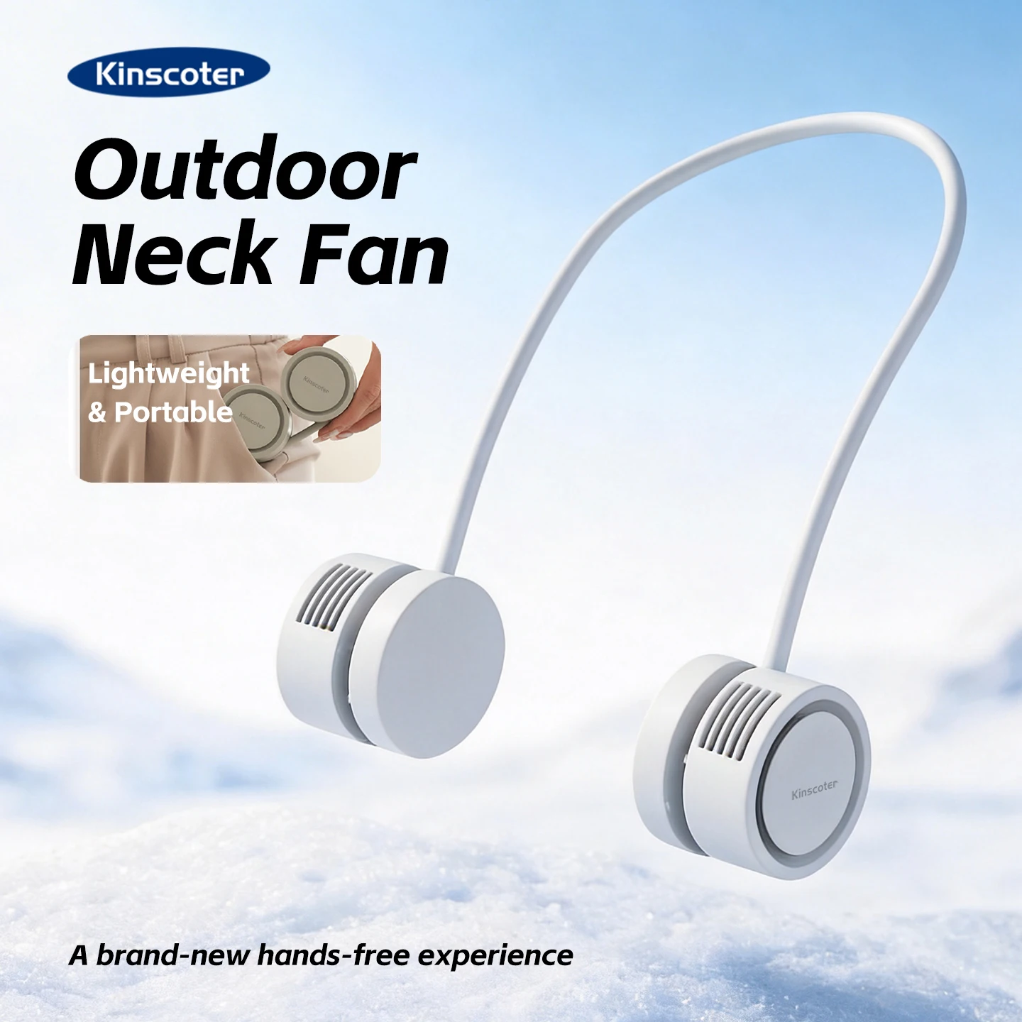 Neck Fan Foldable USB Rechargeable 1600mah