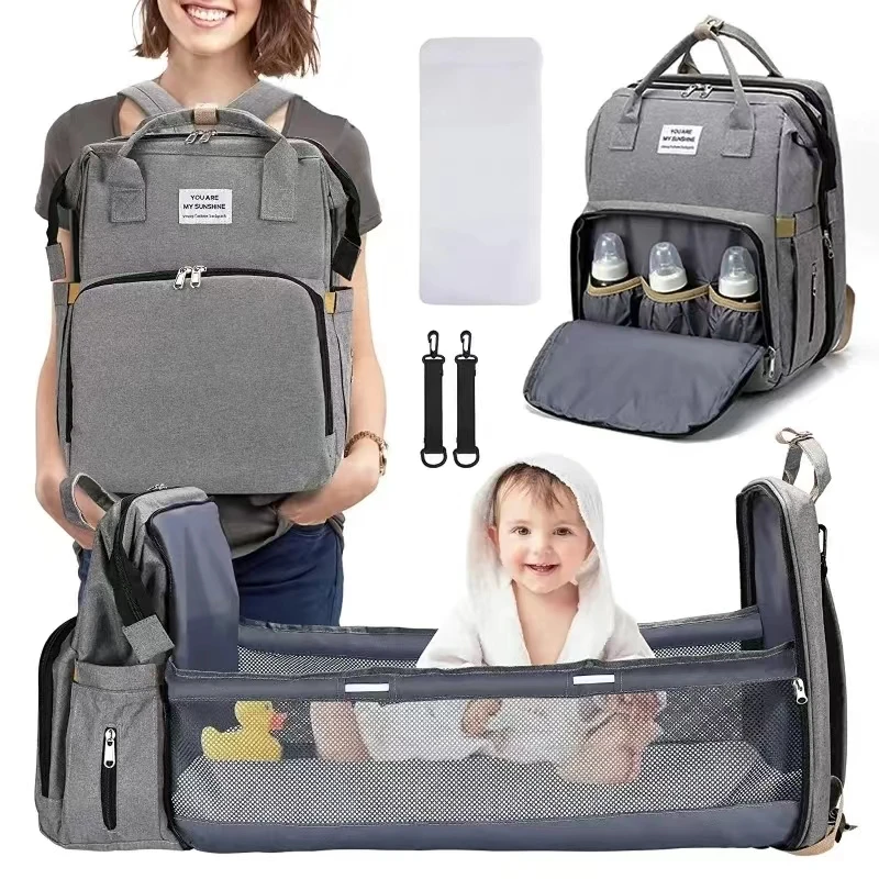 Foldable Bed Diaper Bag Station Insulated