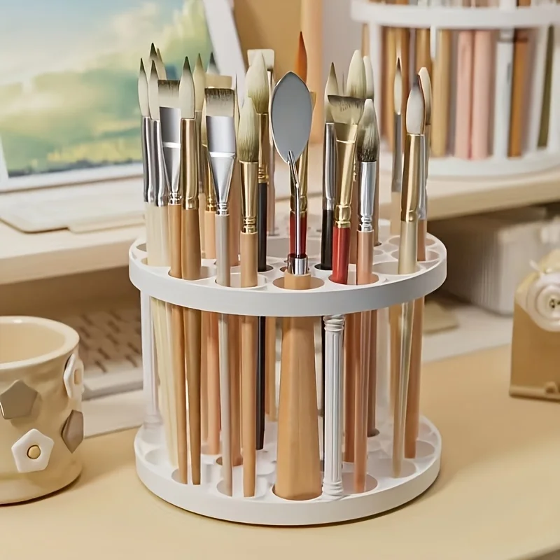 360° Rotating Brush Holder Organizer Space-saving