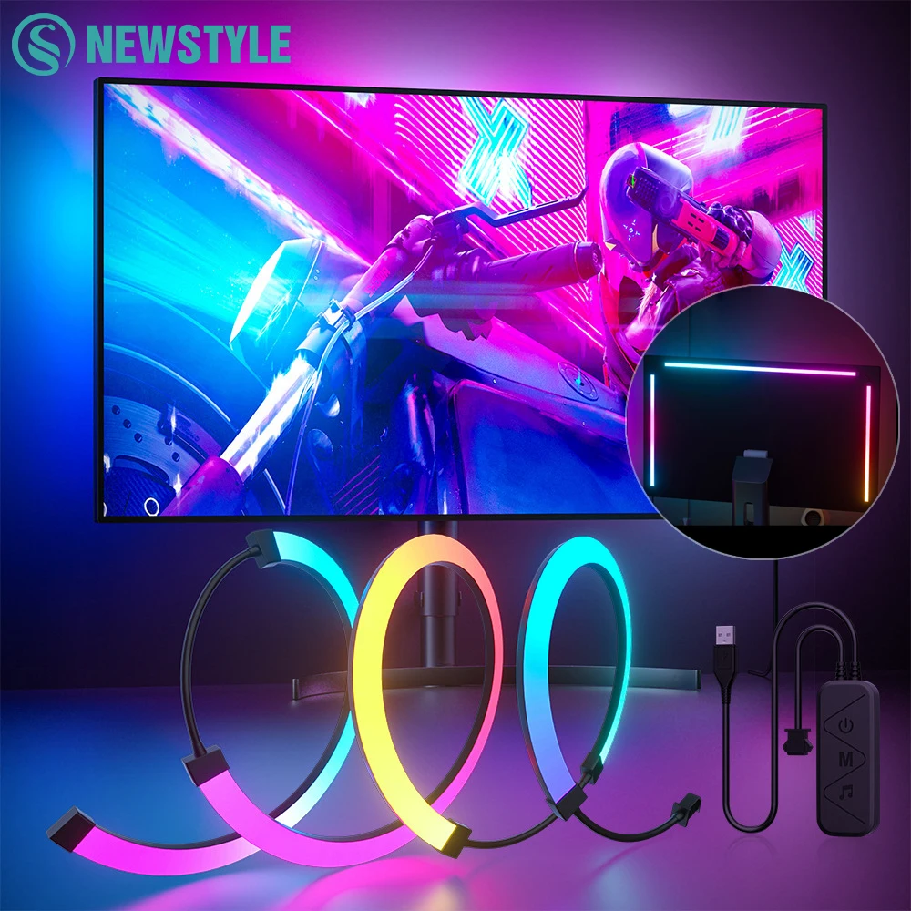 RGB Gaming Strip Monitor Backlight LED