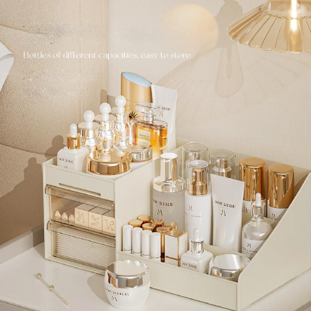 Cosmetic Organizer Shelf Drawer Bedroom Display