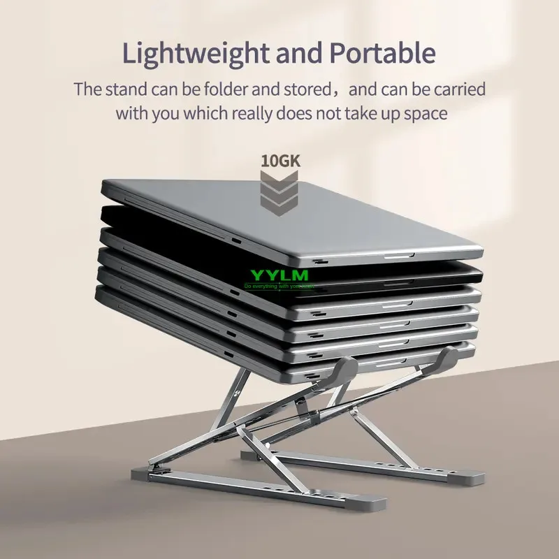 High-efficiency Aluminum Alloy Laptop Stand Adjustable